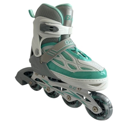 Регулируеми ролери - Размер 31-42 - G&C BW188 adjustable inline skates blue регулируеми ролери за деца Inline ролери регулируем размер цени цена