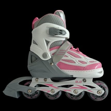 Регулируеми ролери - Размер 31-42 - G&C BW188 adjustable inline skates pink регулируеми ролери за деца Inline ролери регулируем размер цени цена