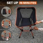 Сгъваем къмпинг стол sportneer до 150 кг - ултралек, компактен, алуминиев с чанта за пренасяне къмпинг стол сгъваем лек къмпинг стол туристически стол за къмпинг сгъваем стол за пикник преносим стол за къмпинг алуминиев къмпинг стол компактен къмпинг стол къмпинг стол до 150 кг цена цени