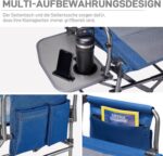 Сгъваем къмпинг стол с масичка Ever Advanced - до 180 кг, с поставка и джоб, удобен за къмпинг, риболов и пикник режисьорски къмпинг стол здрав къмпинг стол до 180 кг стол за риболов с маса преносим стол споставка за чаша удобен стол за къмпинг и пикник цена цени