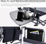 Сгъваем къмпинг стол с масичка комплект от 2 броя Ever Advanced - до 180 кг, с поставка и джоб, удобен за къмпинг, риболов и пикник режисьорски къмпинг стол здрав къмпинг стол до 180 кг стол за риболов с маса преносим стол споставка за чаша удобен стол за къмпинг и пикник цена цени