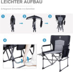 Сгъваем къмпинг стол с масичка комплект от 2 броя Ever Advanced - до 180 кг, с поставка и джоб, удобен за къмпинг, риболов и пикник режисьорски къмпинг стол здрав къмпинг стол до 180 кг стол за риболов с маса преносим стол споставка за чаша удобен стол за къмпинг и пикник цена цени