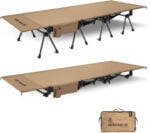 Сгъваемо къмпинг легло OneTigris XXL 220x80 см. - алуминиево, до 180 кг., регулируема височина, преносимо къмпинг легло сгъваемо походно легло за къмпинг сгъваемо къмпинг легло xxl преносимо легло за палатка алуминиево къмпинг легло легло за къмпинг до 180 кг. туристическо легло сгъваемо къмпинг легло с регулиране на височината цена цени