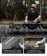 Сгъваемо къмпинг легло OneTigris XXL 220x80 см. - алуминиево, до 180 кг., регулируема височина, преносимо къмпинг легло сгъваемо походно легло за къмпинг сгъваемо къмпинг легло xxl преносимо легло за палатка алуминиево къмпинг легло легло за къмпинг до 180 кг. туристическо легло сгъваемо къмпинг легло с регулиране на височината цена цени