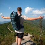 Туристическа раница за планина и къмпинг - NILS Camp mountaineering backpack - 40 литра - NC1938 Kjolen раница за планина с вентилация къмпинг раница 40 литра раница с дъждобран раница за преходи