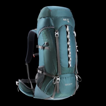 туристическа раница за планина и къмпинг - NILS Camp mountaineering backpack - 65 литра - NC1949 Bergen раница за планина с вентилация къмпинг раница 65 литра раница с дъждобран раница за преходи цена цени