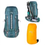 туристическа раница за планина и къмпинг - NILS Camp mountaineering backpack - 65 литра - NC1949 Bergen раница за планина с вентилация къмпинг раница 65 литра раница с дъждобран раница за преходи цена цени