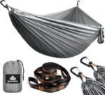 Представяме Ви Ултралек къмпинг хамак 300x200см до 300 кг. – туристически хамак с карабинери и въжета за градина, къмпинг и пътуване хамак за къмпинг туристически хамак хамак за градина и къмпинг ултралек хамак за път хамак с карабинери хамак за двама къмпинг къмпинг оборудване хамак цена цени