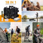 18в1 Veuwolm survival kit - Професионален комплект за оцеляване с нож, фенер и outdoor инструменти цена цени survival kit комплект за оцеляване emergency survival kit outdoor survival equipment survival gear за къмпинг комплект за оцеляване за къмпинг survival kit за планина emergency kit outdoor bushcraft комплект тактически survival комплект професионален комплект за оцеляване за къмпинг и туризъм survival kit с нож, фенер и fire starter emergency комплект за outdoor приключения survival equipment за bushcraft и hiking подарък за мъж любител на къмпинг и оцеляване