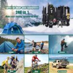 246в1 survival kit за къмпинг и аварийни ситуации LC-dolida - Комплект за оцеляване с първа помощ и outdoor инструменти комплект за оцеляване survival kit emergency kit авариен комплект тактически комплект outdoor survival kit комплект за къмпинг комплект за извънредни ситуации survival gear първа помощ за автомобил комплект за планина бушкрафт комплект подарък за мъж комплект за бедствия къмпинг аксесоари туристическо оборудване EDC комплект outdoor оборудване tactical survival kit комплект за спешни случаи цена цени