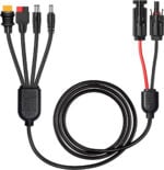 4в1 кабел за соларен панел FlexSolar - XT60, DC5521, DC7909 и Anderson адаптер 14AMG за power station и соларни системи цени цена 4 в 1 кабел за соларен панел соларен адаптерен кабел кабел за power station MC4 към XT60 кабел кабел за преносима електроцентрала соларен кабел 14AWG кабел за соларно зарядно DC5521 соларен кабел Anderson соларен конектор кабел за соларни панели