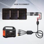 4в1 кабел за соларен панел FlexSolar - XT60, DC5521, DC7909 и Anderson адаптер 14AMG за power station и соларни системи цени цена 4 в 1 кабел за соларен панел соларен адаптерен кабел кабел за power station MC4 към XT60 кабел кабел за преносима електроцентрала соларен кабел 14AWG кабел за соларно зарядно DC5521 соларен кабел Anderson соларен конектор кабел за соларни панели