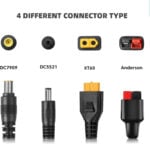 4в1 кабел за соларен панел FlexSolar - XT60, DC5521, DC7909 и Anderson адаптер 14AMG за power station и соларни системи цени цена 4 в 1 кабел за соларен панел соларен адаптерен кабел кабел за power station MC4 към XT60 кабел кабел за преносима електроцентрала соларен кабел 14AWG кабел за соларно зарядно DC5521 соларен кабел Anderson соларен конектор кабел за соларни панели