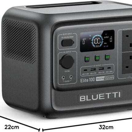 Power station 1024Wh Bluetti Elite 100 V2 - 1800W LiFePO4 преносима батерия за къмпинг, off-grid и аварийно захранване цени цена преносима power station BLUETTI Elite 100 V2 power station 1024Wh LiFePO4 батерия соларен генератор за къмпинг аварийно захранване за дома преносима електроцентрала 1800W power station за RV backup батерия при спиране на ток офгрид захранване