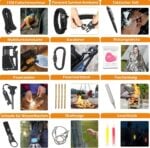 WayinTop survival kit 180 части - Авариен комплект за оцеляване и първа помощ цена цени комплект за оцеляване emergency survival kit outdoor survival gear комплект за първа помощ survival kit с филтър за вода тактически комплект за къмпинг комплект за туризъм и приключения survival kit за къмпинг тактическа екипировка подарък за къмпинг и оцеляване