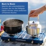 Газов котлон за къмпинг Campingaz Base Camp R - двоен преносим котлон 3200w за готвене на открито газов котлон за къмпинг двоен къмпинг котлон Campingaz преносим газов котлон за палатка котлон за готвене на открито camping stove gas portable цена цени