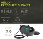 Душ за къмпинг с налягане Nemo Helio 11L - Portable camping shower за outdoor, кемпер, плаж и пътуване цена цени преносим душ за къмпинг portable camping shower camping pressure shower outdoor shower system душ за кемпер portable outdoor shower camping accessories мобилен душ за палатка къмпинг оборудване туристически душ travel shower system outdoor hygiene solution pressure camping shower portable pressure shower душ за пътуване душ за каравана camping shower kit outdoor camping equipment