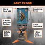 Компактен газов котлон JetBoil Flash 1L - Бърза система за готвене за къмпинг и планина Ocean Topo Компактен газов котлон JetBoil Flash 1L - Бърза система за готвене за къмпинг и планина Ocean Topo цена цени