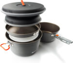 Къмпинг комплект за готвене GSI Outdoors Pinnacle Base Camper Small - Лек алуминиев cookware set с незалепващо покритие за къмпинг и туризъм комплект съдове за къмпинг къмпинг cookware set туристически комплект за готвене съдове за къмпинг с незалепващо покритие къмпинг кухня комплект outdoor cooking set комплект за каравана готвене лек комплект съдове за туризъм къмпинг тенджера и тиган комплект съдове за пикник комплект camping cookware lightweight комплект за готвене за палатка туристически кухненски комплект къмпинг оборудване за готвене cookware set camping compact цена цени