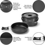Къмпинг комплект за готвене Odoland 17 части - алуминиев cookware set с чайник и прибори за къмпинг и туризъм цена цени комплект съдове за къмпинг с котлон къмпинг cookware set с чайник туристически комплект за готвене къмпинг съдове с незалепващо покритие комплект за готвене за палатка outdoor cooking set с горелка къмпинг кухня комплект лек комплект за туризъм camping cookware set lightweight комплект за готвене 1-2 човека къмпинг комплект с прибори съдове за пикник комплект преносим котлон за къмпинг cookware set с газов котлон компактни съдове за къмпинг