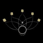 Огнени ветрила - 30мм глави - Small Lotus - Gora fire fans за танци и огнени изпълнения огнена екипировка кевлар цена цени