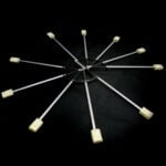Огнени ветрила - 50мм глави - Gora foldable fire fans за танци и огнени изпълнения огнена екипировка кевлар цена цени