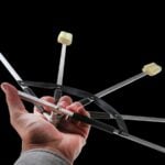 Огнени ветрила - 50мм глави - Gora foldable fire fans за танци и огнени изпълнения огнена екипировка кевлар цена цени