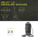 Преносим душ за къмпинг с налягане Nemo Helio 22L - Outdoor shower за къмпинг, каравана, плаж и пътуване цена цени къмпинг душ с налягане portable camping shower душ за каравана душ за кемпер душ за плаж външен душ за къмпинг преносим душ за пътуване душ за бушкрафт къмпинг оборудване душ за палатка outdoor shower туристически душ душ за приключения душ за къмпинг с маркуч компактна къмпинг душ система