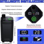 Преносим къмпинг душ с батерия 6000mAh Spopal - Outdoor camping shower с помпа, температурен дисплей и 2m маркуч за плаж, каравана, градина и пътуване цена цени camping shower portable shower outdoor душ за къмпинг акумулаторен къмпинг душ outdoor душ с помпа душ за каравана душ за пътуване къмпинг оборудване portable camping shower душ за плаж и къмпинг преносим душ с батерия душ за кучета и домашни любимци shower pump camping душ за кемпер outdoor shower system душ за градина USB къмпинг душ душ за кола и къмпинг