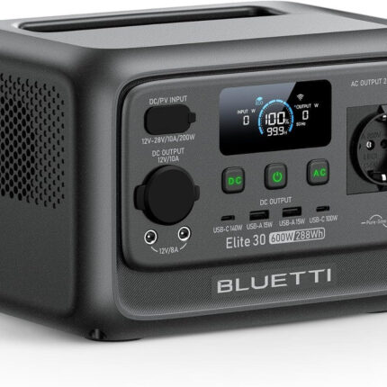 Преносима power station Bluetti Elite 30v2 288wh - 600w LiFePO4 соларен генератор за къмпинг, каравана и аварийно захранване цени цена преносима power station соларен генератор за къмпинг акумулаторна станция за ток portable power station power station за каравана резервно захранване при токов удар LiFePO4 power station преносима батерия 600W power station за кемпер BLUETTI power station