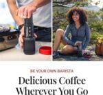 Преносима кафемашина Aeropress GO - Компактна ръчна кафе преса за къмпинг и пътуване, 2 минути приготвяне преносима кафемашина за къмпинг ръчна кафемашина за пътуване кафе преса за къмпинг компактна кафемашина за път къмпинг кафеварка travel coffee maker ръчна еспресо машина кафемашина за туризъм цена цени