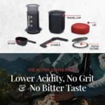 Преносима кафемашина Aeropress GO - Компактна ръчна кафе преса за къмпинг и пътуване, 2 минути приготвяне преносима кафемашина за къмпинг ръчна кафемашина за пътуване кафе преса за къмпинг компактна кафемашина за път къмпинг кафеварка travel coffee maker ръчна еспресо машина кафемашина за туризъм цена цени