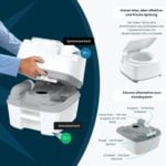 Преносима тоалетна за къмпинг и кемпер Thetford Porta Potti 165 - Лека portable camping toilet система за каравани, RV и outdoor пътувания цена цени portable camping toilet Thetford camping toilet for caravan and motorhome преносима химическа тоалетна за кемпер mobile toilet for camping trips lightweight portable toilet outdoor camping sanitation solution portable WC caravan portable toilet system easy clean camping toilet portable toilet for RV travel outdoor portable WC lightweight camping gear hygiene solution travel toilet for motorhome compact camping toilet system chemical toilet for outdoor use кемпер преносима тоалетна Thetford portable toilet for festivals and travel hygienic portable WC system
