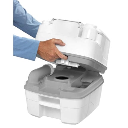 Преносима химическа тоалетна Thetford Porta Potti 345Qube - Compact camping toilet за кемпер, каравана и пътуване цена цени camping toilet portable porta potti 345 мобилна тоалетна за кемпер химическа тоалетна за каравана portable camping toilet compact travel toilet portable outdoor WC camping къмпинг санитарно решение мобилна тоалетна за пътуване portable toilet for camping camping equipment toilet химическа тоалетна Qube small portable toilet тоалетна за палатка и кемпер camping hygiene solution portable WC system къмпинг аксесоари outdoor toilet solution