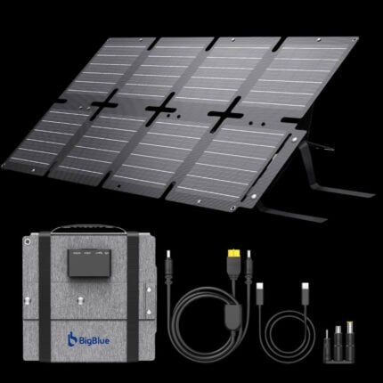 Сгъваем соларен панел с PD45W и QC3.0 BigBlue 60W - IP68 водоустойчиво преносимо соларно зарядно за къмпинг и power station цена цени преносимо соларно зарядно 60W соларен панел за къмпинг соларно зарядно за power station ETFE соларен панел PD45W соларно зарядно QC3.0 соларно зарядно соларен панел за каравана outdoor соларен панел водоустойчив соларен панел IP68 BigBlue 60W соларно зарядно