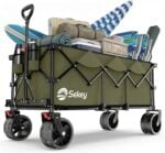 Сгъваема количка Sekey 4013 XXXL 300L - 4D сгъване, за всякакъв терен за къмпинг и outdoor цена цени сгъваема градинска количка с колела бърлерваген за кемпинг товарна количка за плаж и градина сгъваема транспортна количка 300L all terrain количка с големи гуми сгъваема количка с спирачки градинска количка за тежки товари