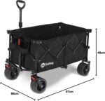 Сгъваема количка Sekey FW105 XXL 150L - С големи гуми за всякакъв терен за къмпинг и outdoor цена цени сгъваема транспортна количка за къмпинг и плаж bollerwagen сгъваема количка 150L all terrain количка за багаж кемпинг количка с големи гуми и спирачки сгъваема количка за тежък товар до 150 кг най-добра сгъваема количка за къмпинг и плаж голяма сгъваема транспортна количка за тежък багаж количка за излети с 4D сгъване и метална рамка