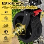 Сгъваема количка Sekey FW105 XXL 150L - С големи гуми за всякакъв терен за къмпинг и outdoor цена цени сгъваема транспортна количка за къмпинг и плаж bollerwagen сгъваема количка 150L all terrain количка за багаж кемпинг количка с големи гуми и спирачки сгъваема количка за тежък товар до 150 кг най-добра сгъваема количка за къмпинг и плаж голяма сгъваема транспортна количка за тежък багаж количка за излети с 4D сгъване и метална рамка