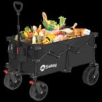 Сгъваема количка Sekey FW105 XXL 150L - С големи гуми за всякакъв терен за къмпинг и outdoor цена цени сгъваема транспортна количка за къмпинг и плаж bollerwagen сгъваема количка 150L all terrain количка за багаж кемпинг количка с големи гуми и спирачки сгъваема количка за тежък товар до 150 кг най-добра сгъваема количка за къмпинг и плаж голяма сгъваема транспортна количка за тежък багаж количка за излети с 4D сгъване и метална рамка