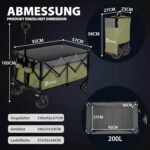 Сгъваема количка Sekey FW29 XXL Plus 200L - 4D сгъване, за всякакъв терен за къмпинг и outdoor цена цени професионална сгъваема транспортна количка за тежък товар голяма кемпинг количка с метална рамка и спирачки all terrain сгъваема количка за плаж и градина сгъваема количка XXL Plus за багаж и къмпинг здрава транспортна количка до 200 кг най-здрава сгъваема количка за къмпинг и тежък товар голяма сгъваема количка за плаж пясък и неравен терен професионална all terrain количка за багаж и излети количка с големи гуми и 4D сгъване за лесно съхранение
