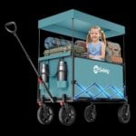 Сгъваема количка с покрив Sekey XXL 150L -  За къмпинг, плаж и транспорт до 150 кг цена цени сгъваема къмпинг количка bollerwagen с покрив количка за плаж детска транспортна количка wagon cart foldable количка за къмпинг ръчна количка с навес плажна количка с покрив сгъваема wagon количка outdoor количка транспортна количка 150 кг количка за багаж и деца сгъваема градинска количка количка за пикник къмпинг аксесоари