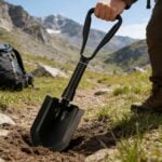 Сгъваема тактическа лопата 58 см - Мултифункционална къмпинг лопата от въглеродна стомана с трион и кирка цена цени къмпинг лопата от въглеродна стомана survival лопата за планина туристическа сгъваема лопата аварийна лопата за кола сгъваема лопата за къмпинг тактическа лопата за оцеляване мултифункционална лопата за туризъм компактна лопата за автомобил лопата за сняг и офроуд