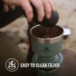 Термо чаша с филтър за кафе - Stanley camp mug 354ML с perfect brew pour over термо чаша за кафе pour over coffee set Stanley Camp Mug stainless steel coffee mug термо чаша с филтър reusable coffee filter travel coffee mug чаша за филтър кафе outdoor coffee maker къмпинг чаша за кафе термо чаша Stanley coffee to go mug вакуумна термо чаша BPA free coffee mug комплект за филтър кафе чаша за къмпинг outdoor coffee set stainless steel pour over reusable coffee dripper кафе комплект за къмпинг цена цени
