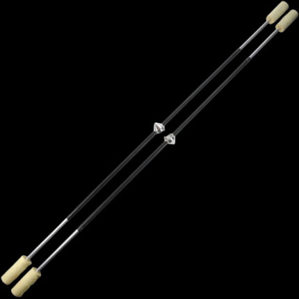 Комплект магнитни огнени стафове - 1.5см - 10мм глави - Gora magnetic pendulum kit fire staffs цена цени огнено представление огнено изпълнение артисти огнен стаф fire staff