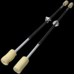 Комплект магнитни огнени стафове - 90см - 70мм глави - Gora magnetic pendulum kit fire staffs цена цени огнено представление огнено изпълнение артисти огнен стаф fire staff