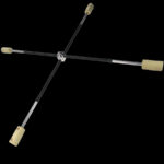 Комплект магнитни огнени стафове - 90см - 70мм глави - Gora magnetic pendulum kit fire staffs цена цени огнено представление огнено изпълнение артисти огнен стаф fire staff