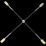 Комплект магнитни огнени стафове - 90см - 70мм глави - Gora magnetic pendulum kit fire staffs цена цени огнено представление огнено изпълнение артисти огнен стаф fire staff