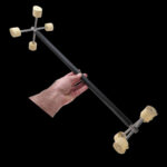 Огнен девилстик - 60см - 25мм глави - Gora mini dragon fire staff devilstick драгън стаф огнен стаф огнено шоу представления девил стик цена цени