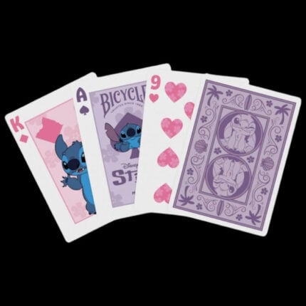 Карти за игра - Disney Stitch Purple - Bicycle playing cards lilo and stitch franchise disney themed stitch playing cards цена цени карти за игра за белот покер трикове с карти cardistry с тематика стич дисни анимация анимационни филмчета анимационен филм