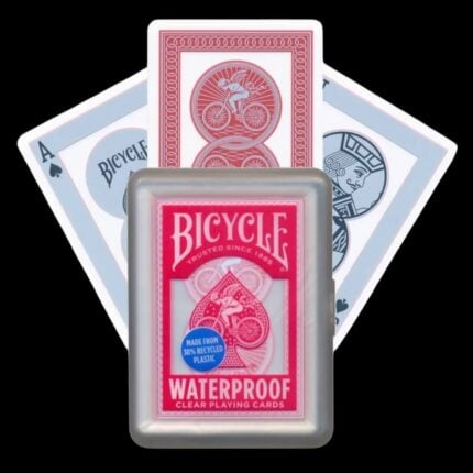 Карти за игра - Clear Plastic Waterproof Red - Bicycle playing cards цена цени карти за игра пластмасови 100% пластмаса карти за белот покер трикове с карти cardistry игри край басейна за къмпинг водоустойчиви гъвкави пластмасови карти за игра